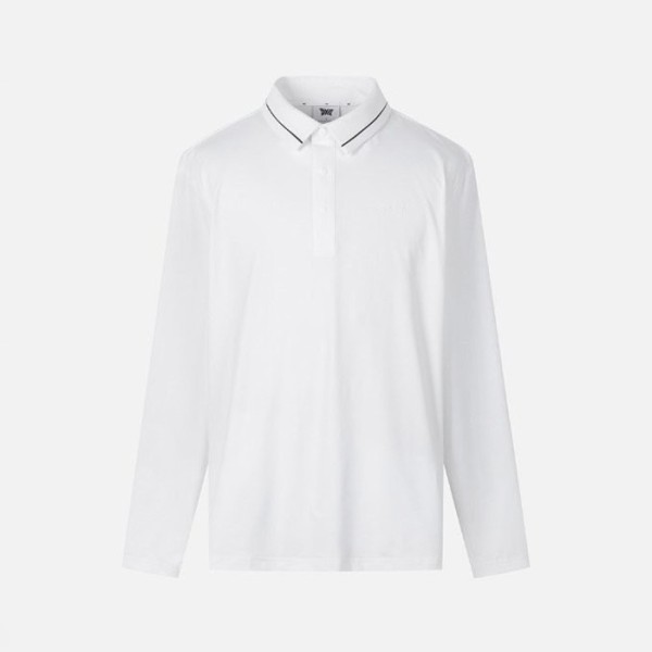 ❤PXG 남성 베이직 칼라 롱슬리브 티셔츠 - gol1389x