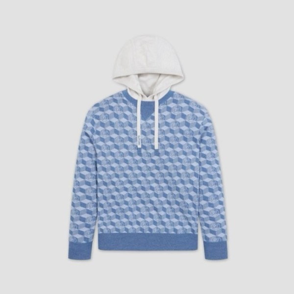 ❤[G/FORE] 지포어 남성 패턴 니트 후디 스웨터 - gol1396x