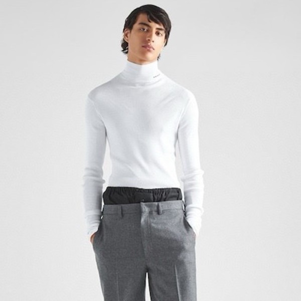 ❤프라다 남성 터틀넥 긴팔티 - Prada Mens Turtleneck Tshirt - prc3778x