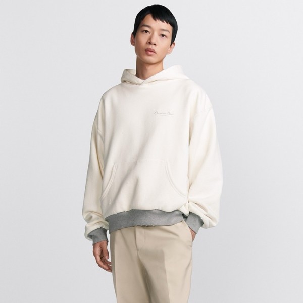 ❤디올 남성 화이트 후드티 - Dior Mens White Hoodie - dic3782x