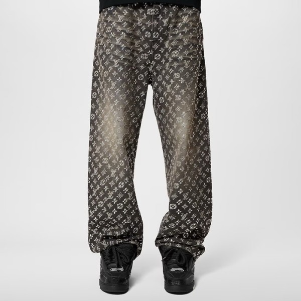 ❤루이비통 남성 모노그램 청바지 - Louis vuitton Mens Monogram Jeans - lvc3802x