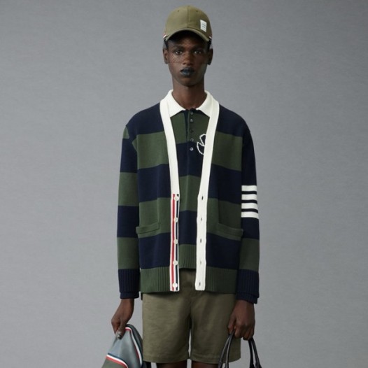 ❤톰브라운 남성 브이넥 가디건 - Thom Browne Mens V-neck Cardigan - thc3835x