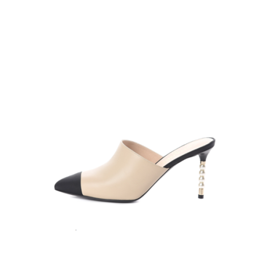 ❤샤넬 여성 진주 베이지 뮬 - Chanel Womens Beige Mule - chs1641x