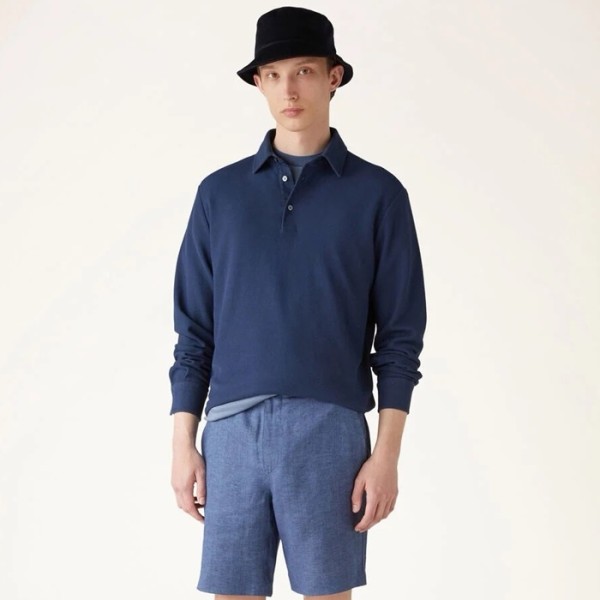 ❤로로피아나 남성 폴로 긴팔티 - Loro Piana Mens Polo Tshirt - lpc3985x