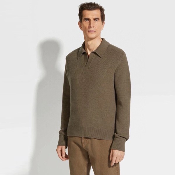 ❤에르메네질도 제냐 남성 폴로 스웨터 - Ermenegildo Zegna Mens Polo Sweater - zec4070x