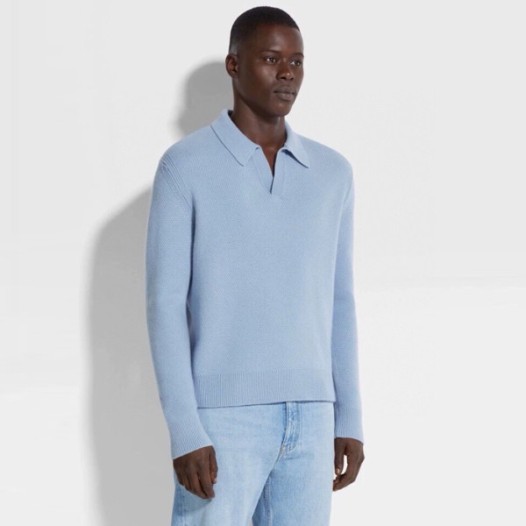 ❤에르메네질도 제냐 남성 폴로 스웨터 - Ermenegildo Zegna Mens Polo Sweater - zec4071x
