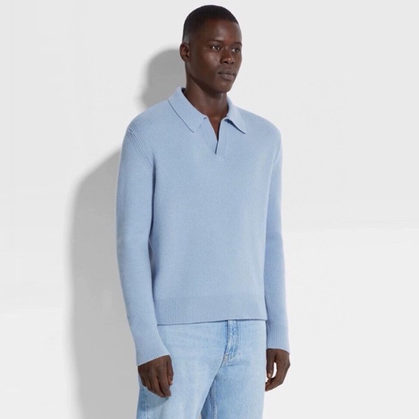 ❤에르메네질도 제냐 남성 폴로 스웨터 - Ermenegildo Zegna Mens Polo Sweater - zec4071x