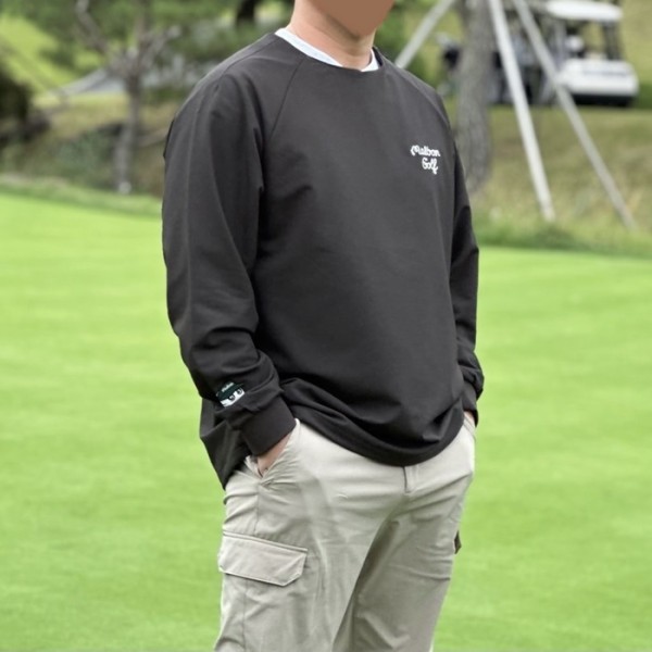 ❤[MALBON] 말본 남성 오버핏 볼 스크립트 맨투맨 - gol1416x