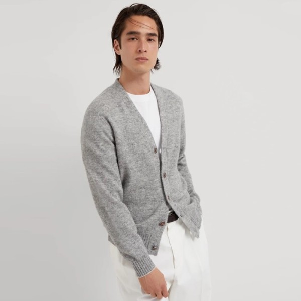 ❤브루넬로쿠치넬리 남성 브이넥 가디건 - Brunello Cucinelli Mens V-neck Cardigan - brc4155x