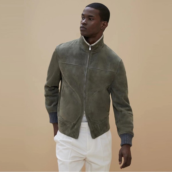 ❤브루넬로쿠치넬리 남성 가죽 자켓 - Brunello Cucinelli Mens Leather Jacket - brc4209x