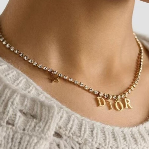 ❤디올 여성 골드 목걸이 - Dior Womens Gold Necklace - acc2533x