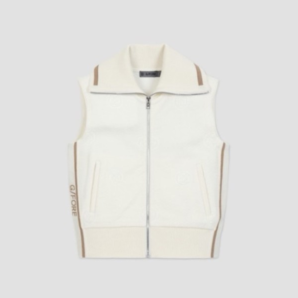 ❤[G/FORE] 지포어 여성 풀 집 니트 베스트 - gol1427x