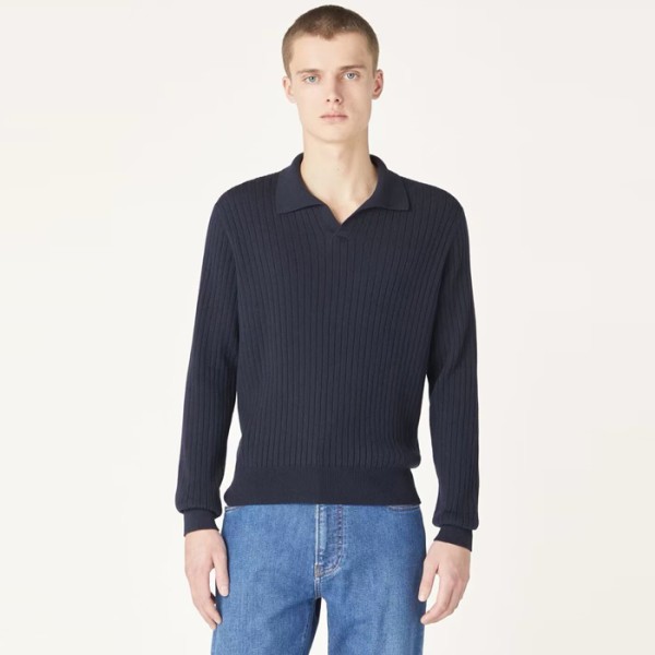 ❤로로피아나 남성 폴로 스웨터 - Loro Piana Mens Polo Sweater - lpc4253x