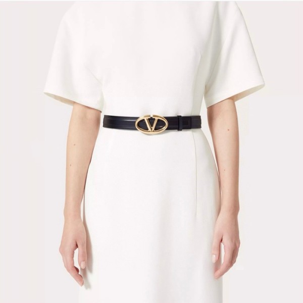 ❤발렌티노 여성 브이 로고 벨트 - Valentino Womens Vlogo Signature Belt - bel104x