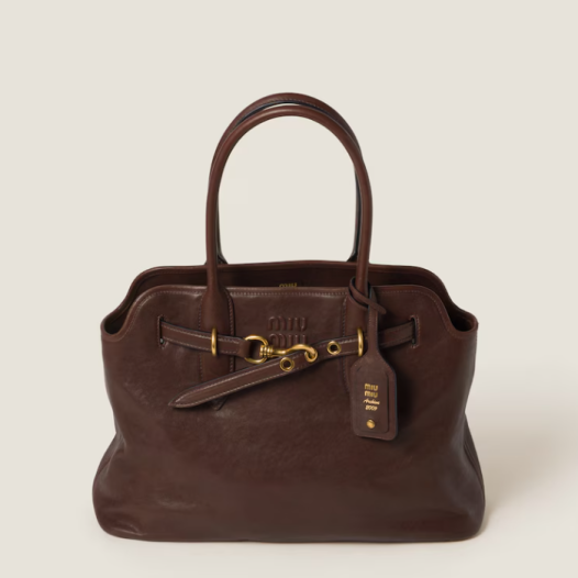 ★미우미우 여성 아방뛰르 나파 가죽 백 미디엄 - MiuMiu Aventure Nappa Leather Bag