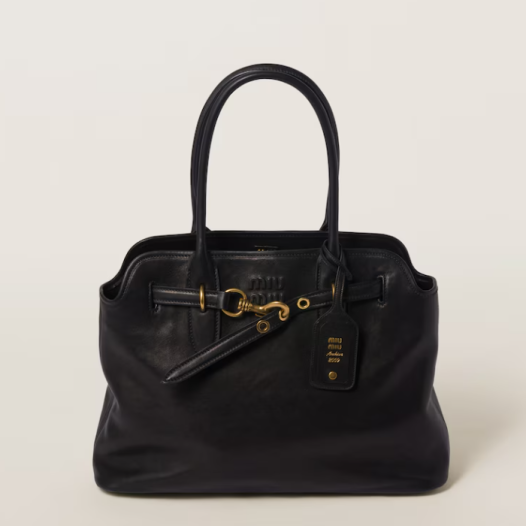 ★미우미우 여성 아방뛰르 나파 가죽 백 미디엄 - MiuMiu Aventure Nappa Leather Bag