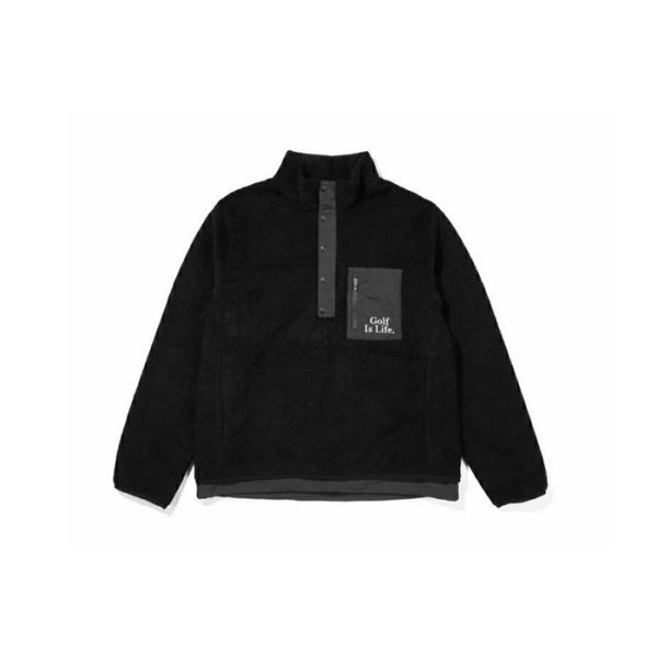 ❤[MALBON] 말본 남성 플리스 하프집업 티셔츠 (아노락 자켓) - gol1437x