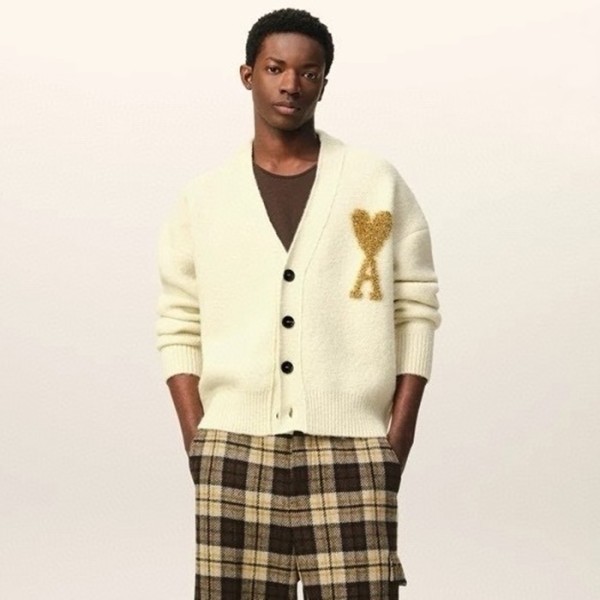 ❤아미 남/녀 브이넥 가디건 - Ami Unisex V-neck Cardigan - amc4403x