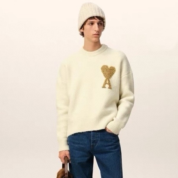 ❤아미 남/녀 터틀넥 니트웨어 - Ami Unisex Turtle-neck Knitwear - amc4404x