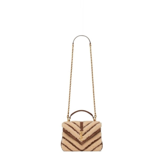 ❤입생로랑 여성 브라운 퀄티드 백 - Saint Laurent Womens Brown College - ysb3330x