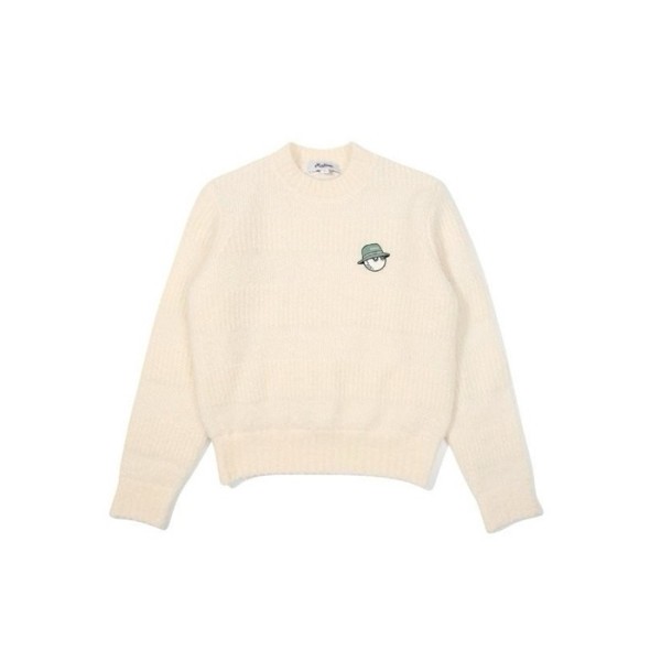 ❤[MALBON] 말본 여성 버킷 포인트 라운드 스웨터 - gol1455x