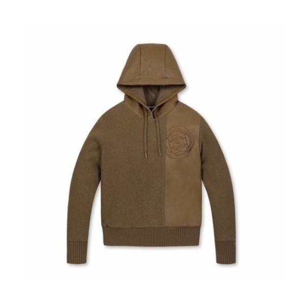 ❤[G/FORE] 지포어 여성 레더 패치 모크넥 스웨트셔츠 - gol1459x