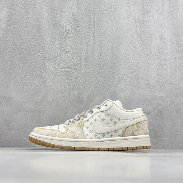 ❤루이비통 x 에어 조던 남/녀 로우 스니커즈 - Louis vuitotn x Nike Air Jordan 1 Low Unisex Sneaker - lvs1726x