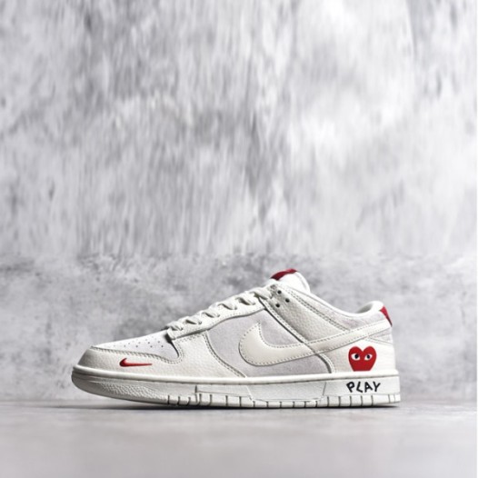 ❤꼼데가르송 x 나이키 남/녀 덩크 로우 레트로 스니커즈 - CDG Play x Nike Dunk Low Retro Unisex Sneaker - nis1754x