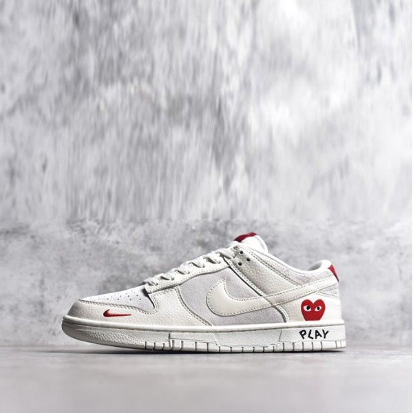 ❤꼼데가르송 x 나이키 남/녀 덩크 로우 레트로 스니커즈 - CDG Play x Nike Dunk Low Retro Unisex Sneaker - nis1754x