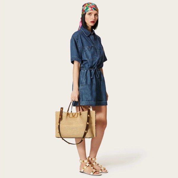 ❤발렌티노 여성 락스터드 토트백 - Valentino Womens Rockstud Tote Bag - vab3418x