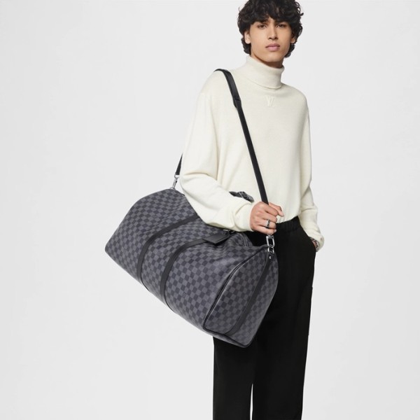 ❤매장판 루이비통 남성 다미에 그라파이트 키폴  반둘리에 55 N41413 - Louis vuitton Mens Damier Keepall - lvb3495x