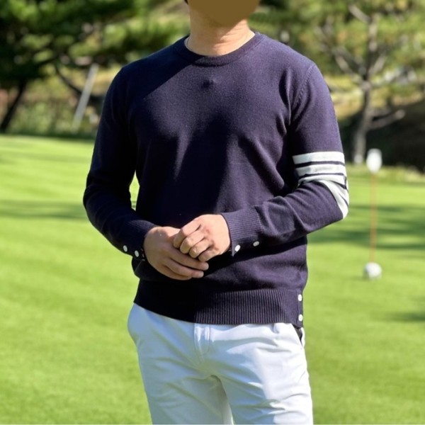 ❤[AMAZINGCRE] 어메이징크리 남성 에센셜 고스트 스웨터 - gol1466x