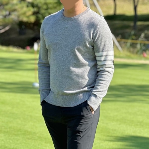 ❤[AMAZINGCRE] 어메이징크리 남성 에센셜 고스트 스웨터 - gol1467x
