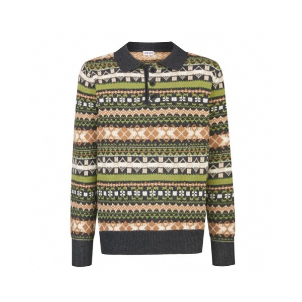 ❤로에베 남성 폴로 스웨터 - Loewe Mens Polo Sweater - loc4609x
