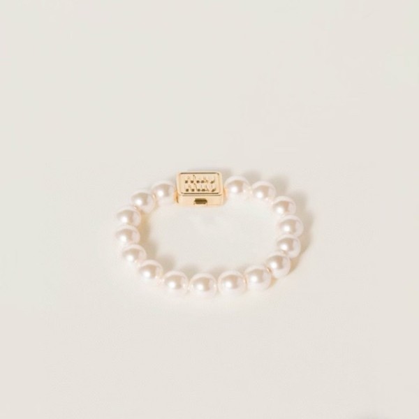 ❤미우미우 여성 이니셜 팔찌 - Miumiu Womens Initial Bangle - acc2865x