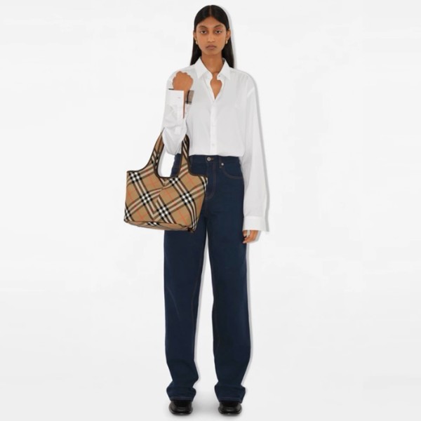 ❤버버리 여성 스몰 체크 토트백 - Burberry Womens Small Check Tote Bag - bub4763x