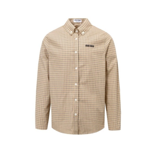 ❤미우미우 남/녀 체크 셔츠 - Miumiu Unisex Flanner Shirts - miu4874x