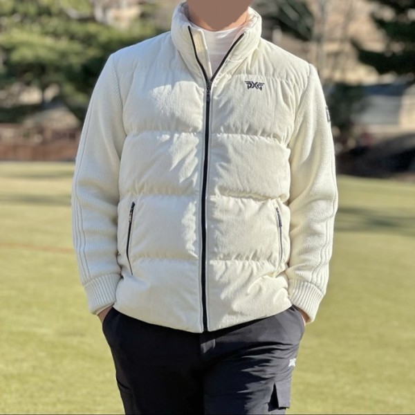 ❤PXG 남성 니트 다운 하이브리드 자켓 - gol1501x