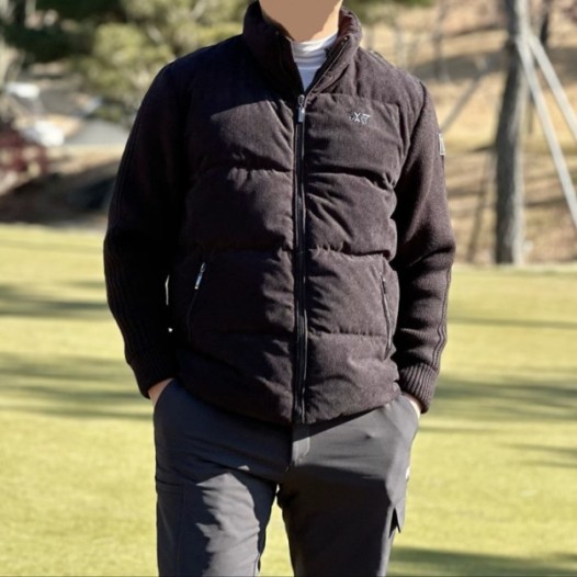 ❤PXG 남성 니트 다운 하이브리드 자켓 - gol1502x
