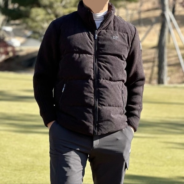 ❤PXG 남성 니트 다운 하이브리드 자켓 - gol1502x