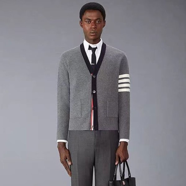 ❤톰브라운 남성 브이넥 가디건 - Thom Browne Mens V-neck Cardigan - thc4954x