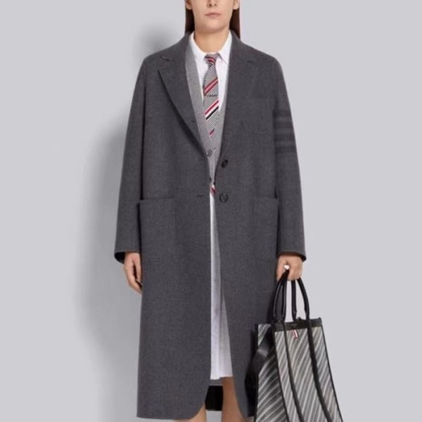❤톰브라운 여성 베이직 코트 - Thom Browne Womens Basic Coat - thc4960x