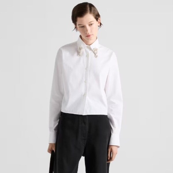 ❤프라다 여성 모던 화이트 셔츠 - Prada Womens White Tshirts - prc5112x