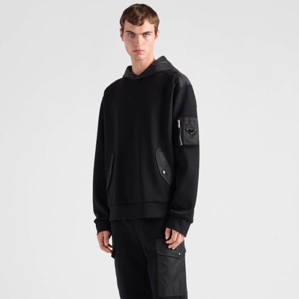 ❤프라다 남성 베이직 후드티 - Prada Mens Basic Hoodie - prc5127x