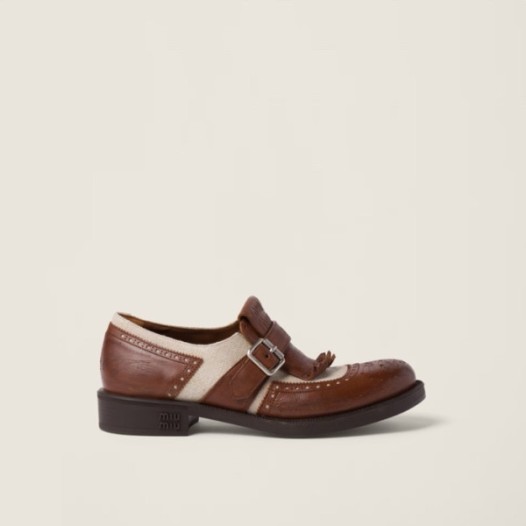 ❤미우미우 여성 처치스 몽크스트랩 로퍼 - Miumiu Womens Churchs Loafer - mis3168x