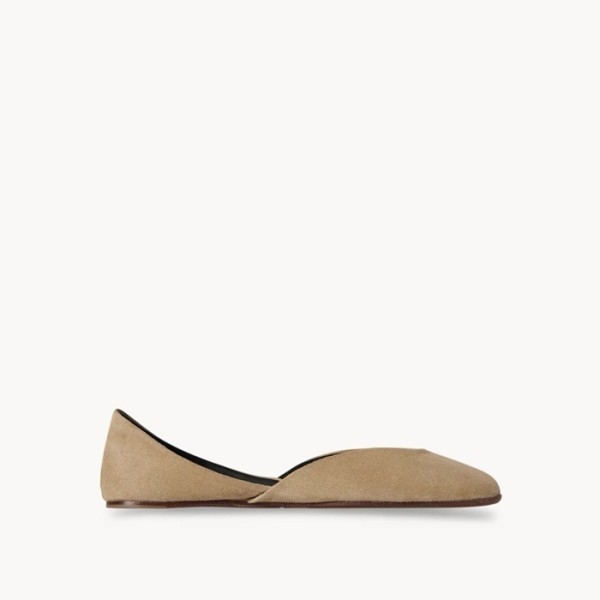 ❤더 로우 여성 젬마 스웨이드 발레 슈즈 - The Row Womens Gemma Suede Ballet Shoes - ths3303x