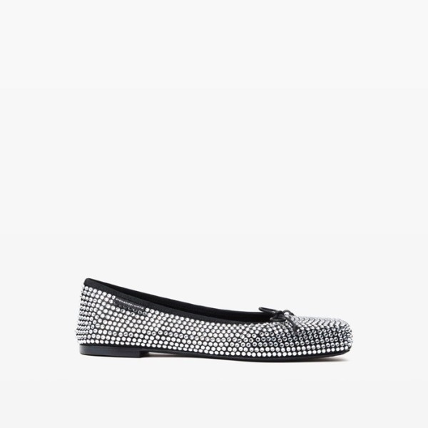 ❤알렉산더왕 여성 빌리 새틴 크리스탈 플랫 슈즈 - Alexander Wang Womens Billie Flat-shoes - als3353x