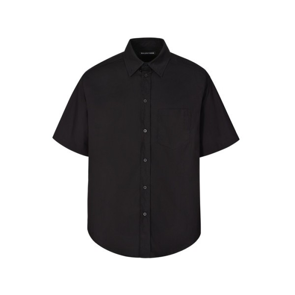 ❤발렌시아가 남성 반팔 셔츠 - Balenciaga Mens Black Shirts - bac5134x