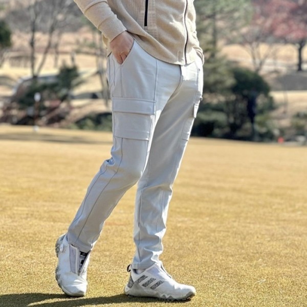 ❤[G/FORE] 지포어 남성 데님 카고 기모 팬츠 - gol1521x