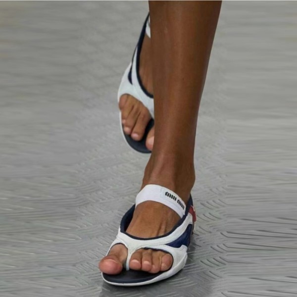 ❤미우미우 여성 김나지움 조리 발레리나 - Miumiu Womens Gymnasium Technical Fabric Thong ballerinas - mis3381x